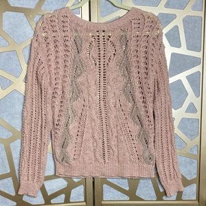 H&M Cable Knit Eyelets‎ Sweater